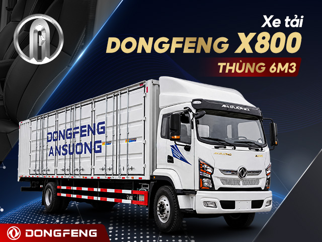 Xe tải Dongfeng X800 cabin X1 thùng 6.3m