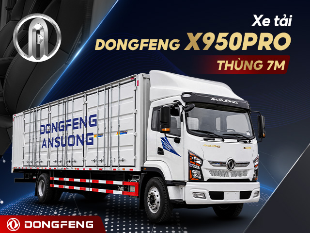 Xe tải Dongfeng X950 Pro cabin X1 180Hp thùng 7m hay còn gọi là Dongfeng X1 thùng 7m