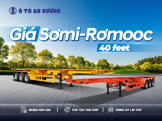 Cập nhật giá rơ mooc 40 feet