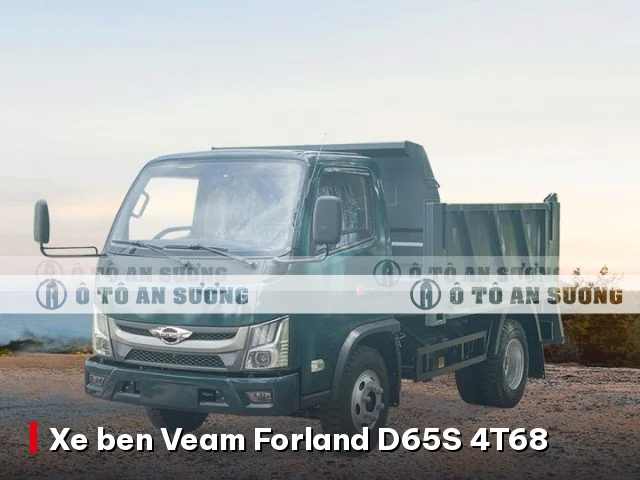 Giá xe ben Veam Forland D65S 4.68 tấn và thông số