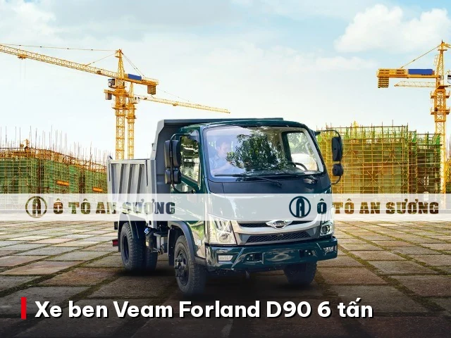 Giá xe ben Veam Forland D90 6 tấn thùng 2.9m