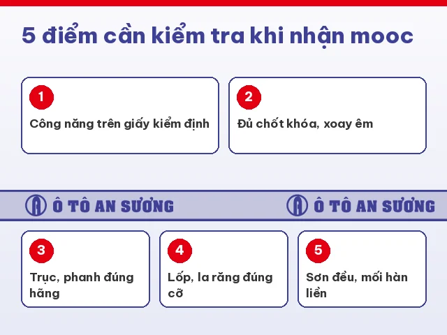 5 điểm cần kiểm tra khi nhận mooc sàn và mooc xương