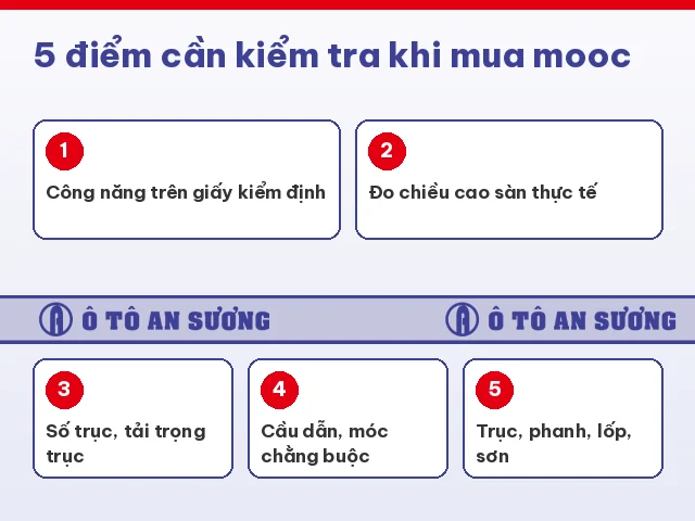 5 điểm cần kiểm tra khi mua mooc sàn và mooc lùn