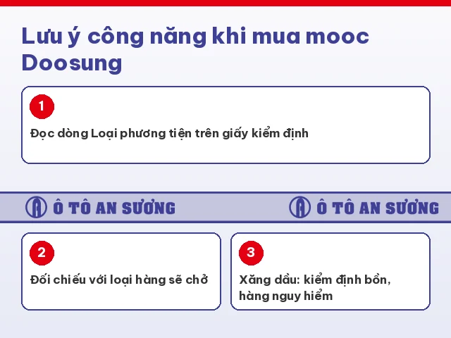Lưu ý công năng khi mua sơ mi rơ mooc Doosung theo Nghị định 238/2026