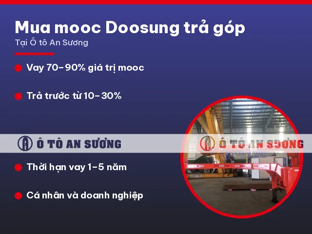 Mua mooc Doosung trả góp 70–90% tại Ô tô An Sương